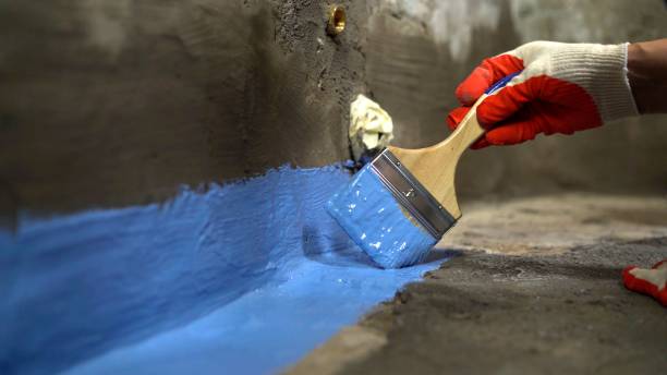 Commercial Exterior Waterproofing project at a Hood, VA business property by SJ Waterproofing Pros